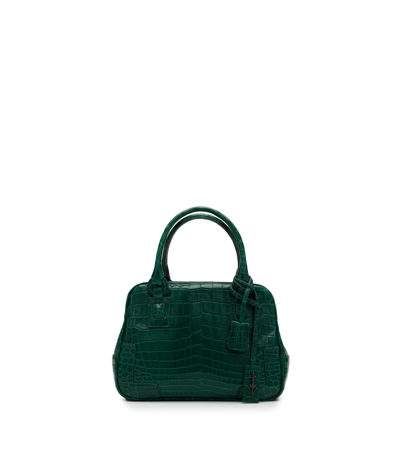 Shirò - Retro Handbag - Emerald Green