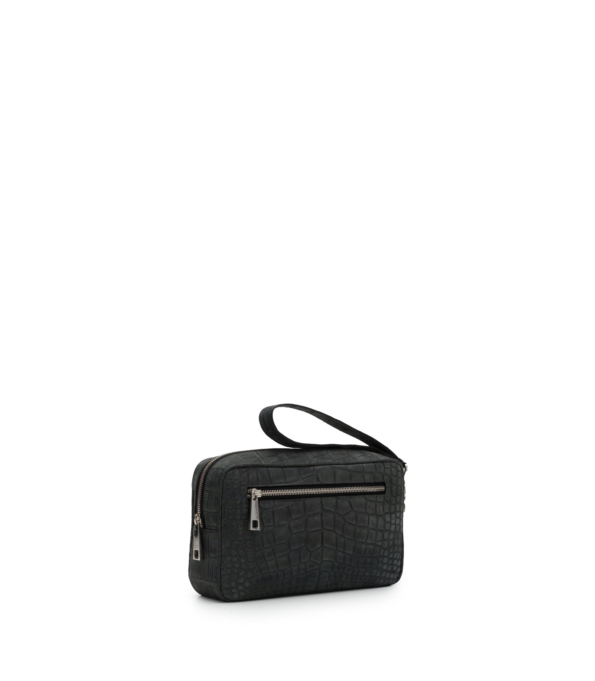 Shirò - Zareh Crocodile Pochette - Black