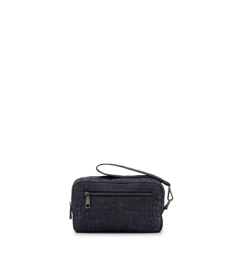 Shirò - Zareh Crocodile Pochette - Blue