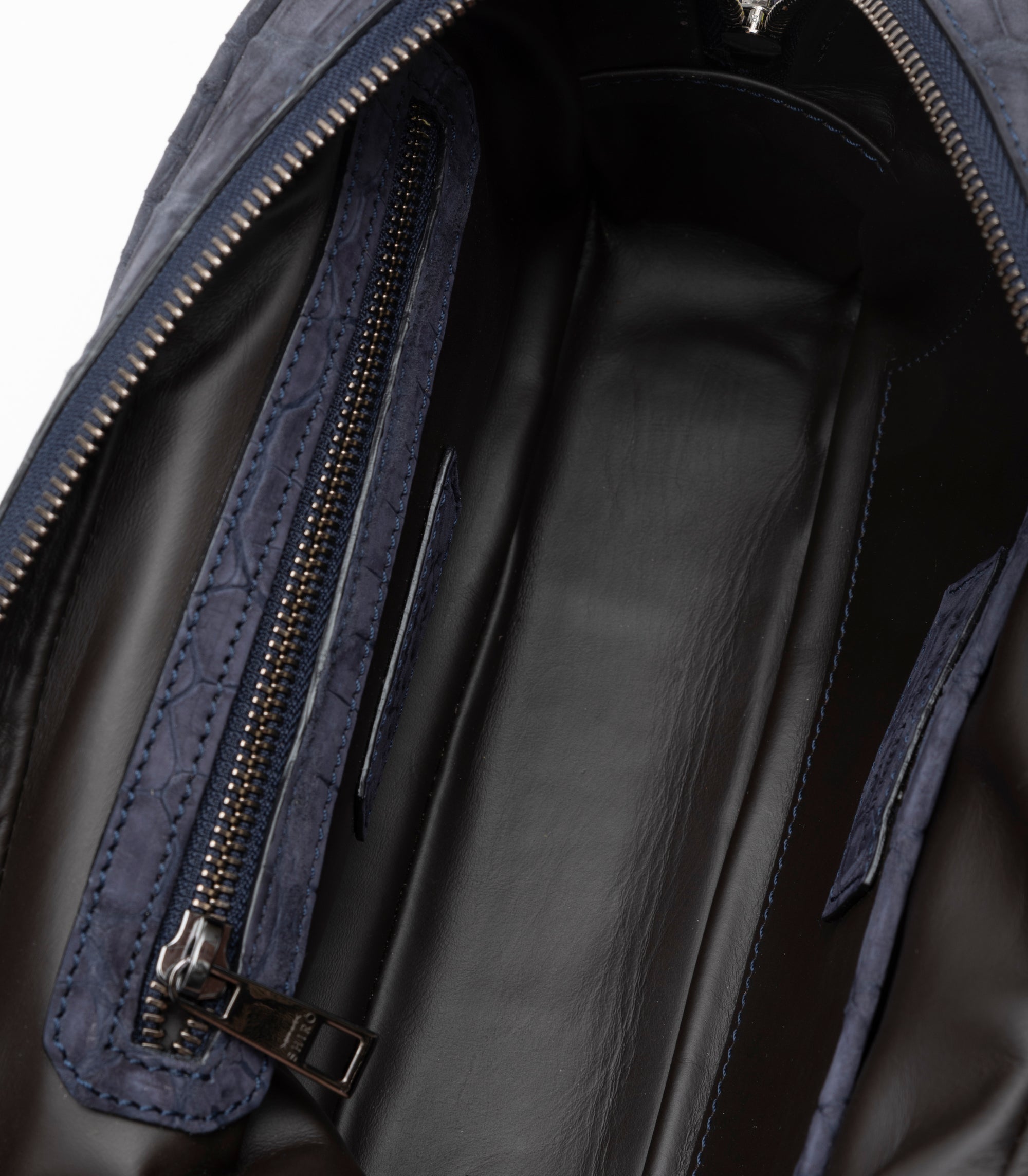 Shirò - Zareh Crocodile Pochette - Blue