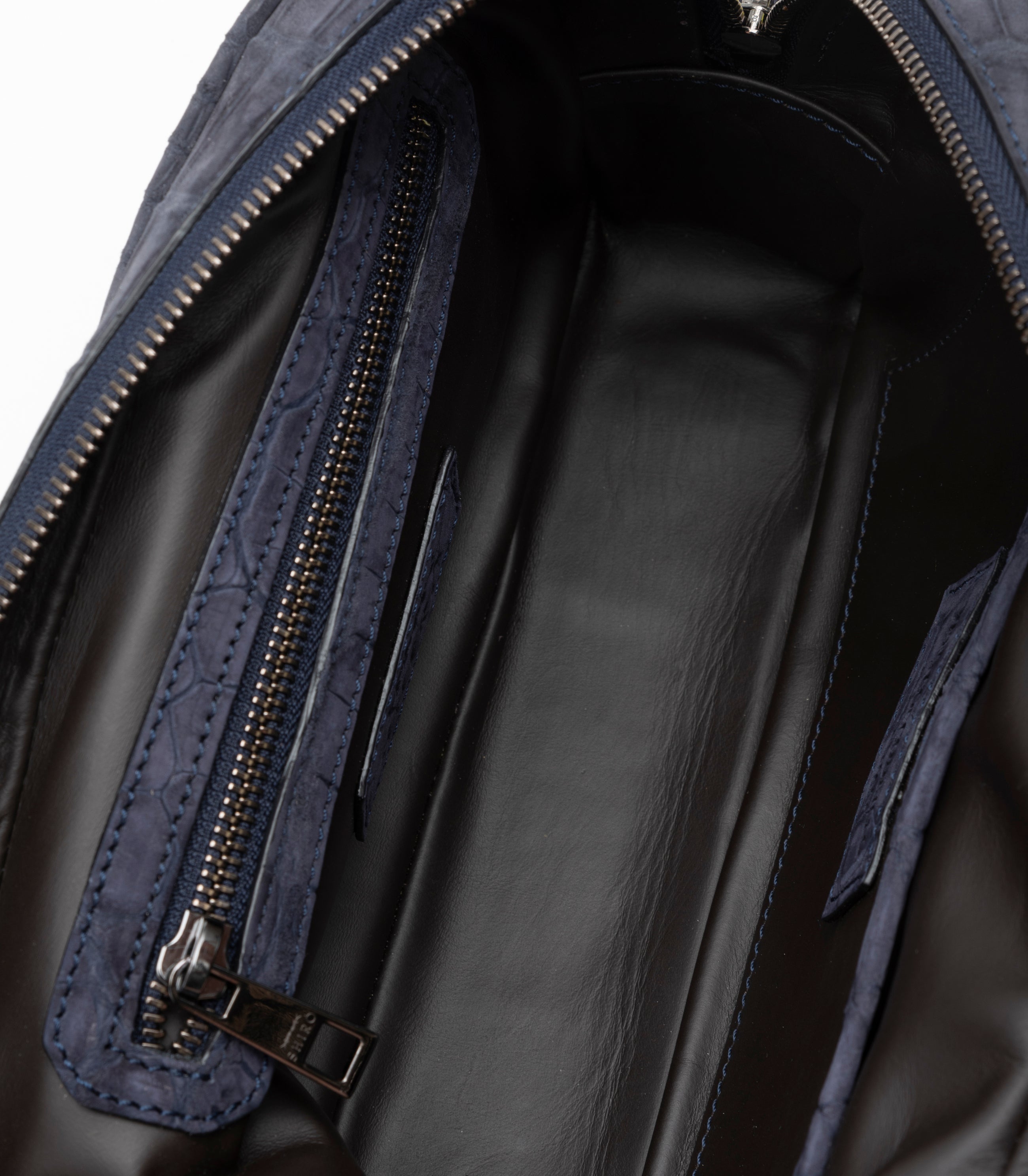 Shirò - Zareh Crocodile Pochette - Blue