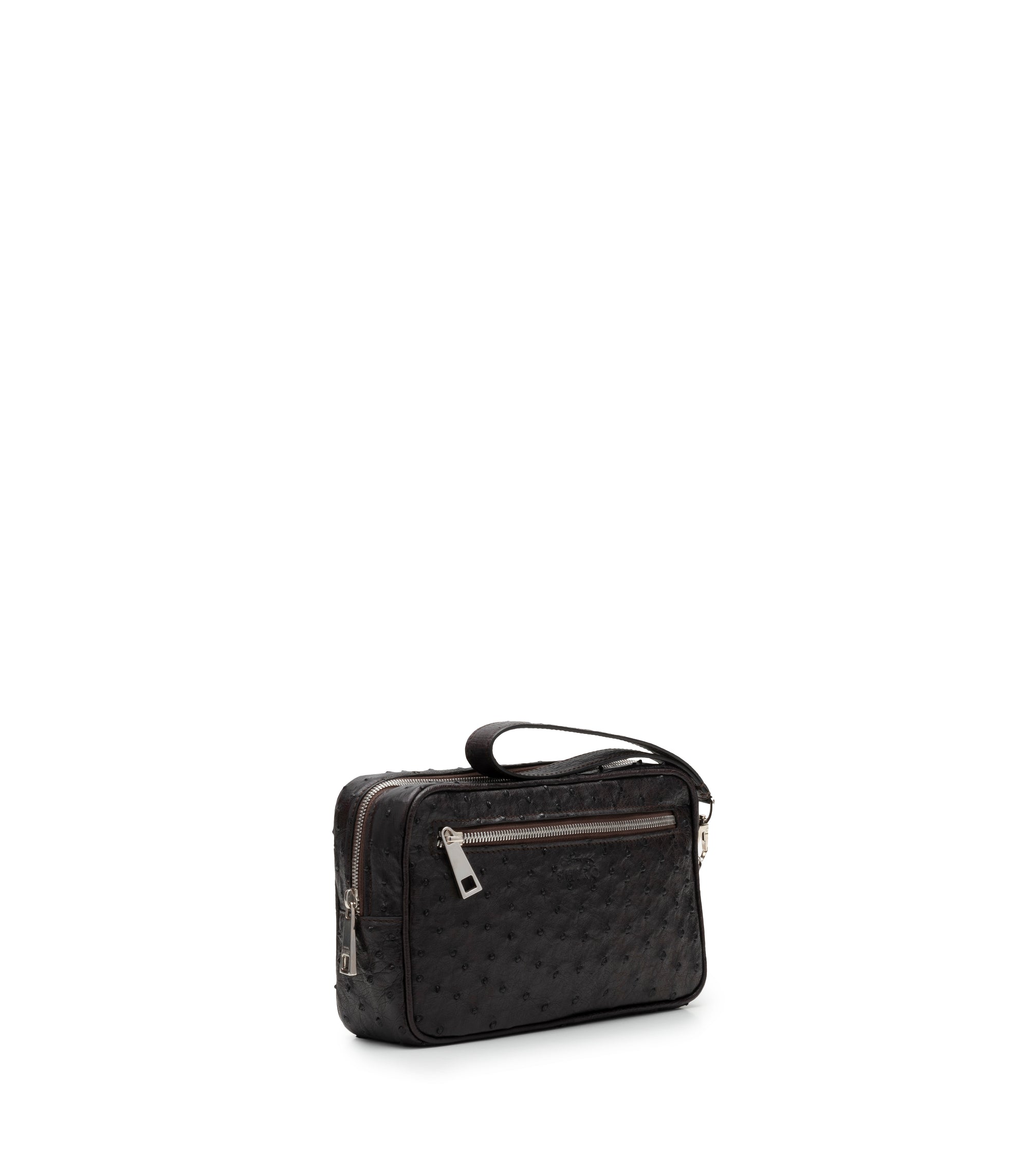 Shirò - Zareh Ostrich Pochette - Brown