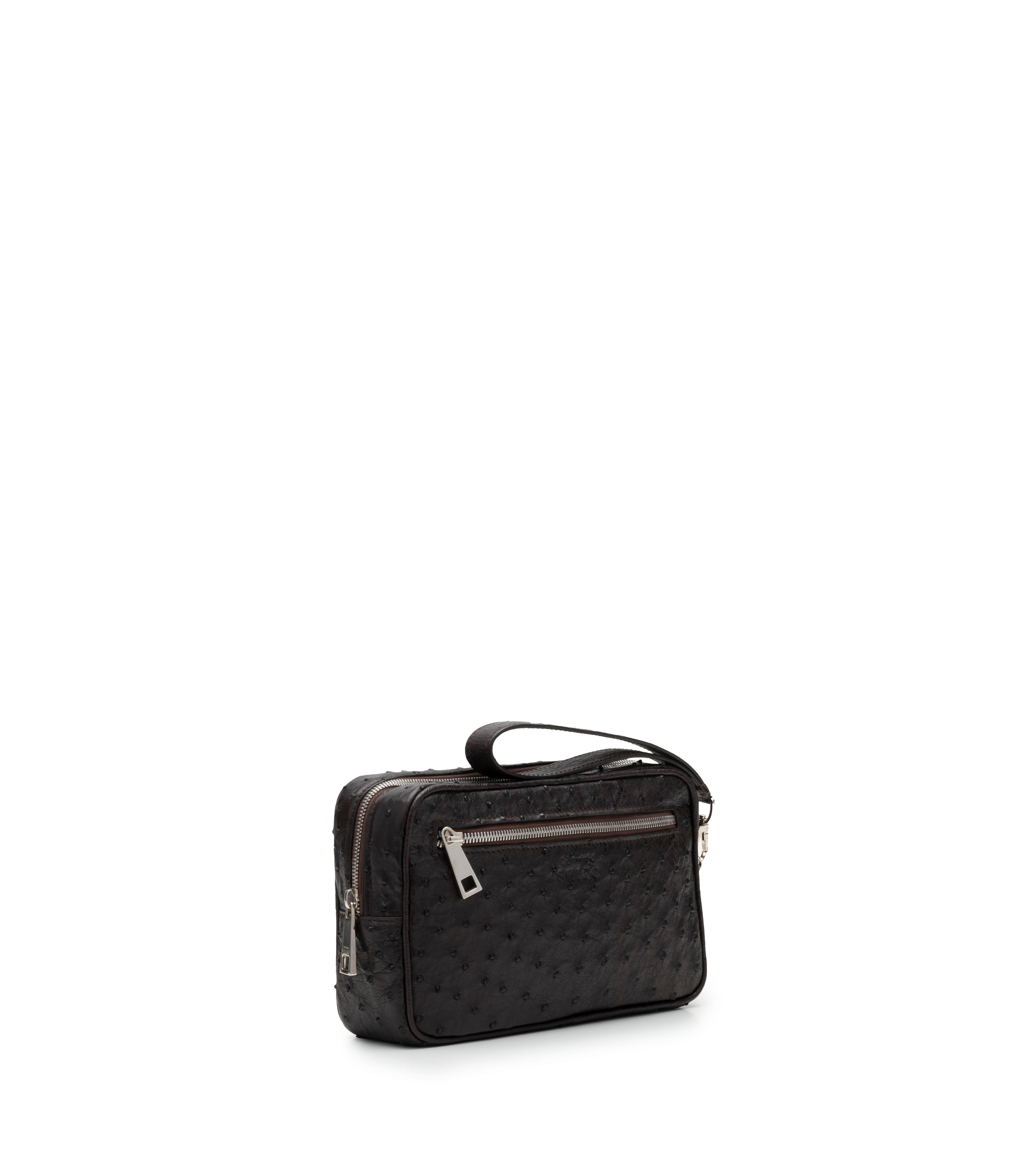 Shirò - Zareh Ostrich Pochette - Brown